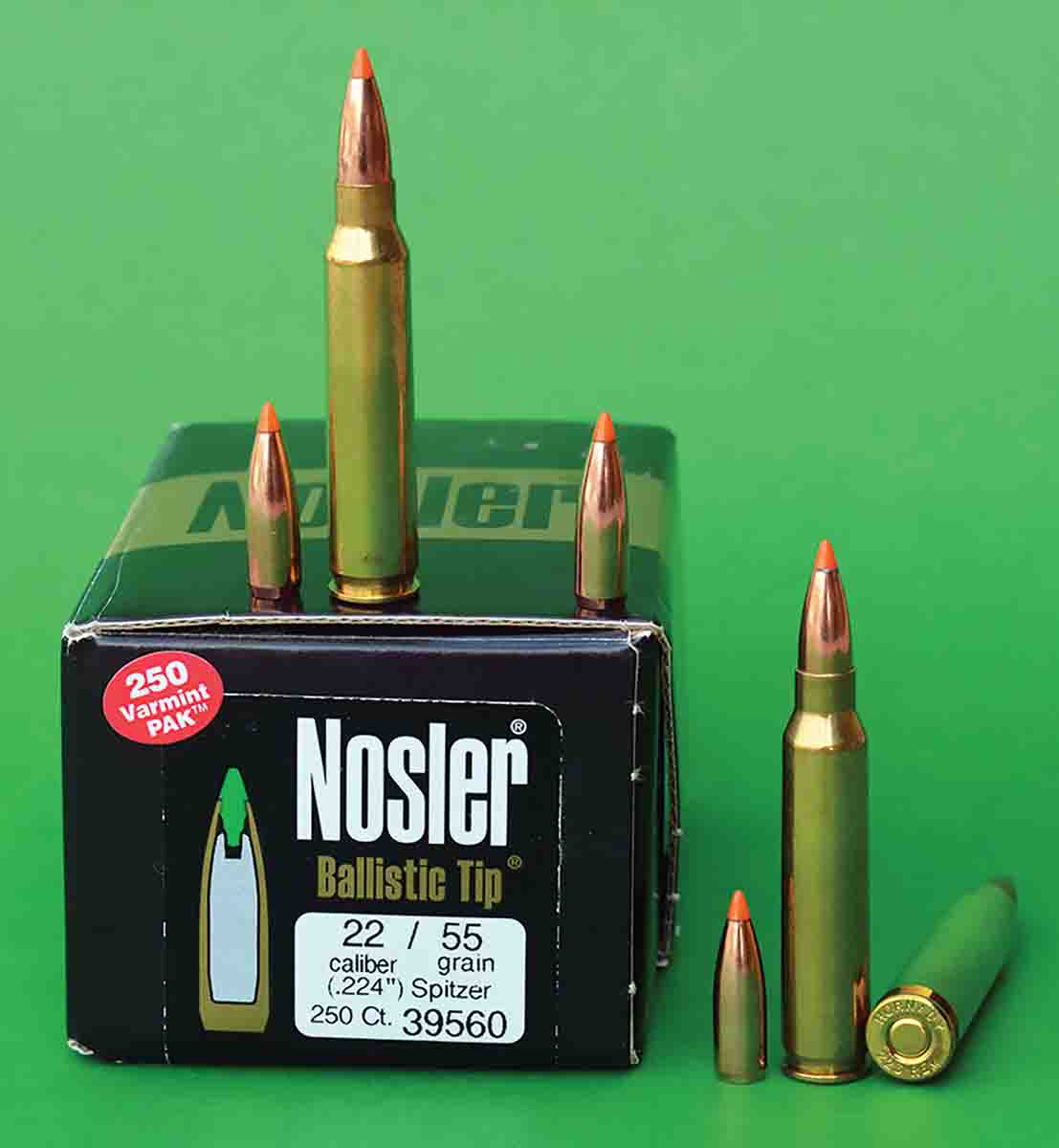 The Nosler 55-grain Ballistic Tip is a top choice for an all-around hunting bullet in the .223 Remington.